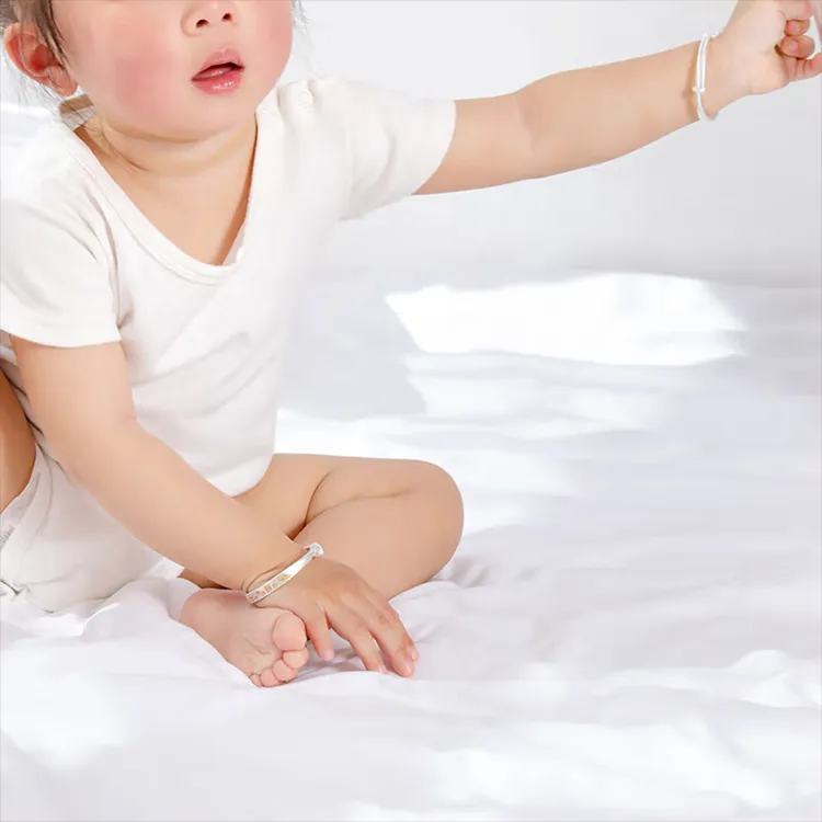 CHINA GOLD 999 Fine Silver Sterling Silver Bracelets Kids'-4