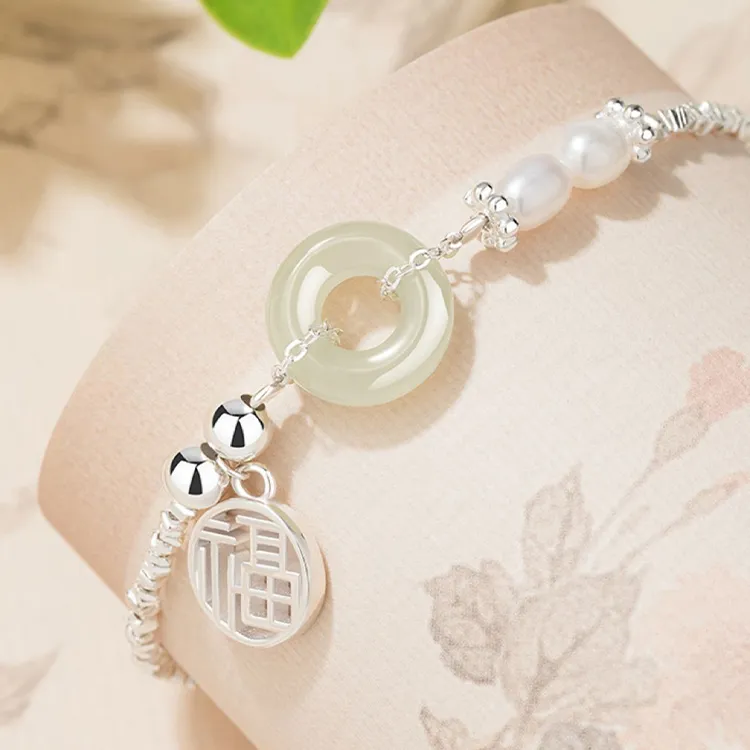 CHINA GOLD Bracelets White Jade/Pale Greenish White Jade Women's-2