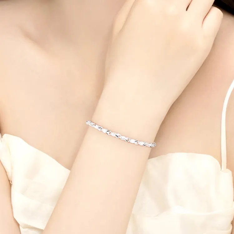 CHINA GOLD 999 Fine Silver Bracelets Women's-2