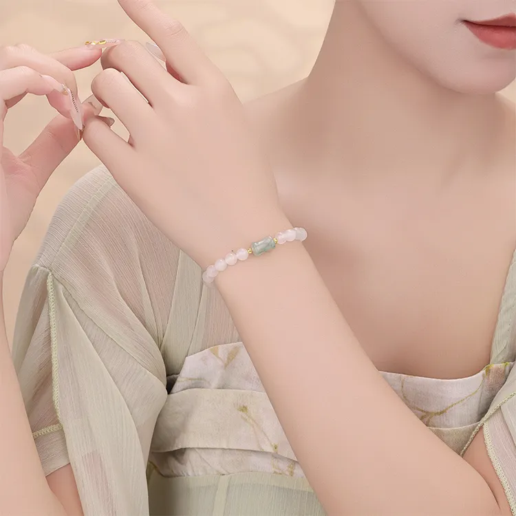 CHINA GOLD Chalcedony Bracelets Women's-7