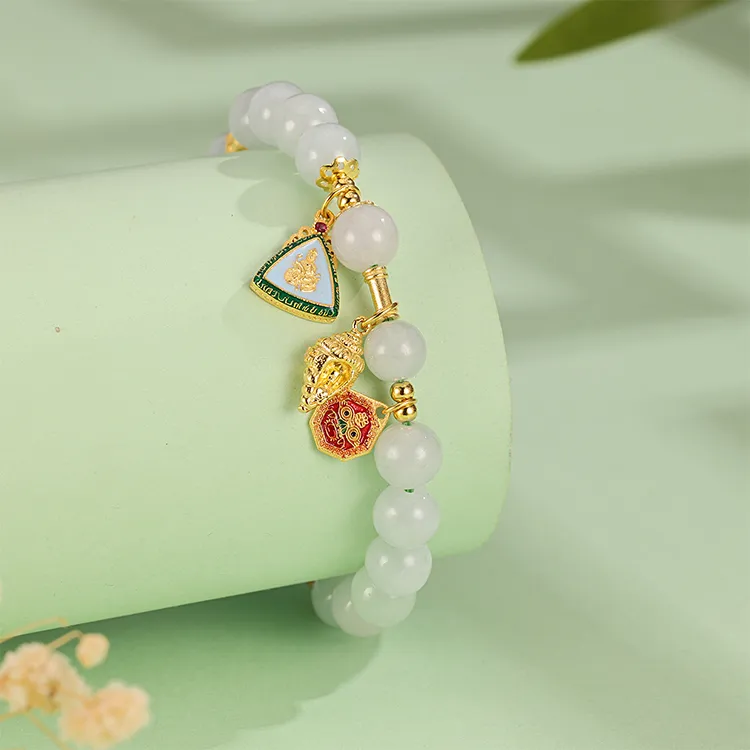 CHINA GOLD Glutinous Jade Bracelets Women's-1