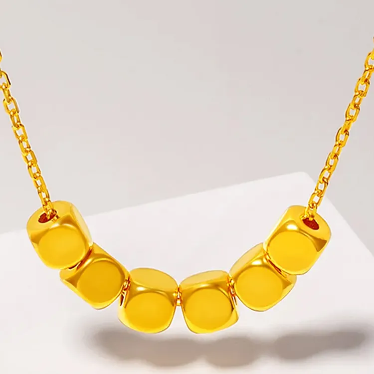 CHINA GOLD Solid Gold Necklaces Women's-6