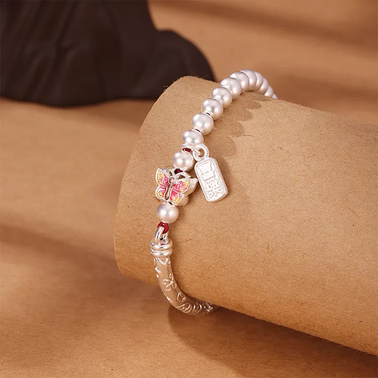 CHINA GOLD 990 Silver Bracelets Women's-1