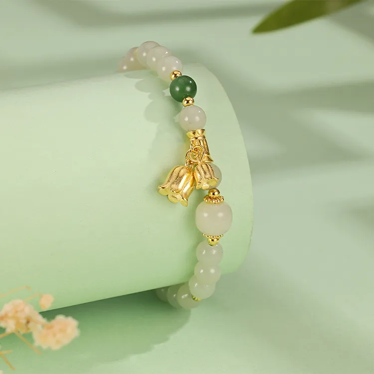 CHINA GOLD Bracelets White Jade/Pale Greenish White Jade Women's-1