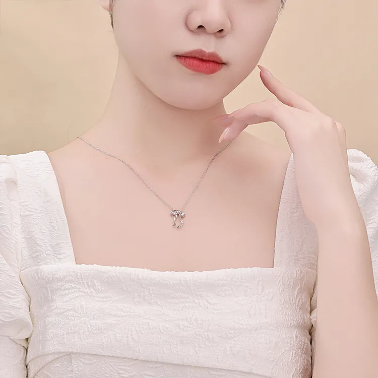CHINA GOLD S925 Silver Necklaces Women's-2