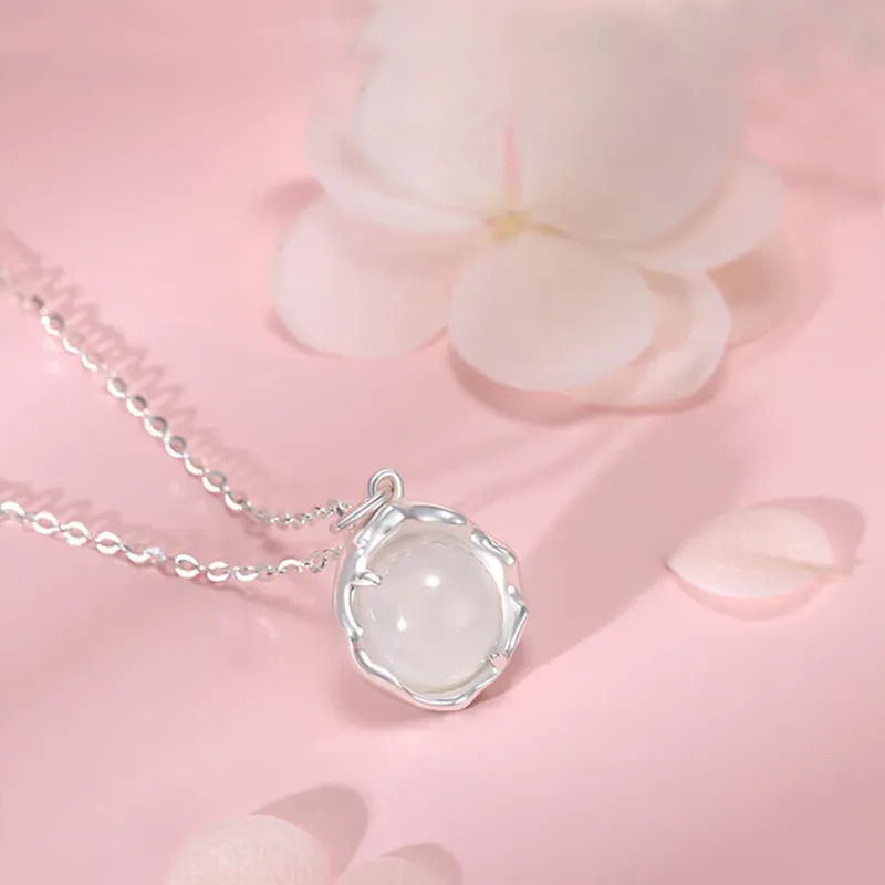 CHINA GOLD Chalcedony Necklaces Women's-7