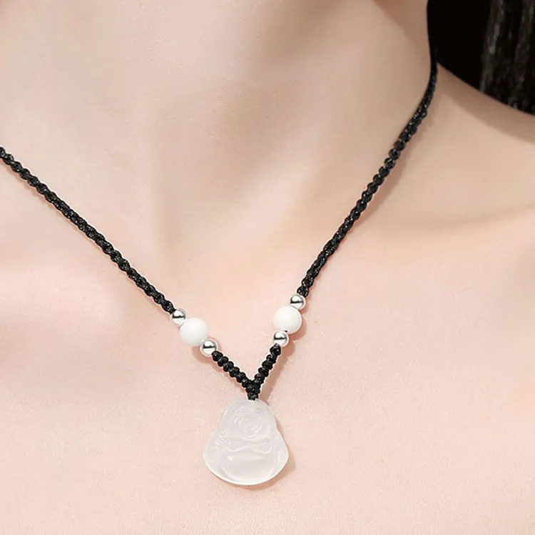 CHINA GOLD Chalcedony Necklaces Unisex-2
