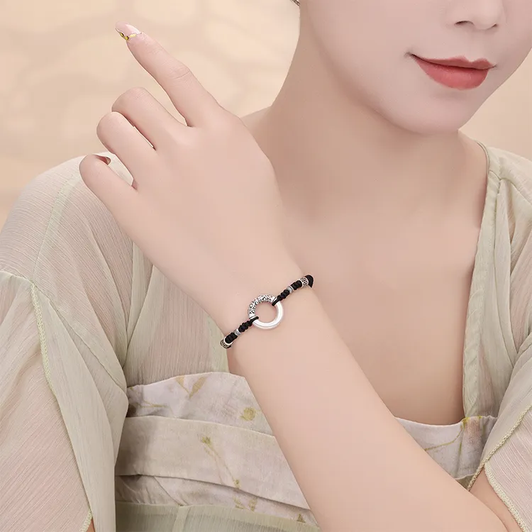 CHINA GOLD S925 Silver Bracelets Unisex-5