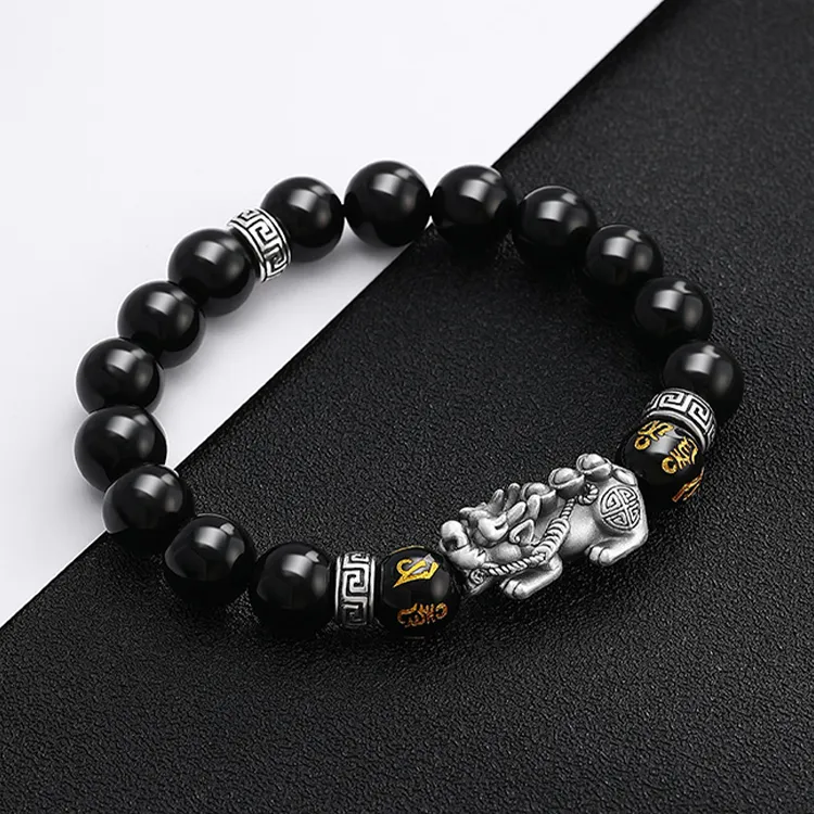 CHINA GOLD Agate Bracelets Men's-1