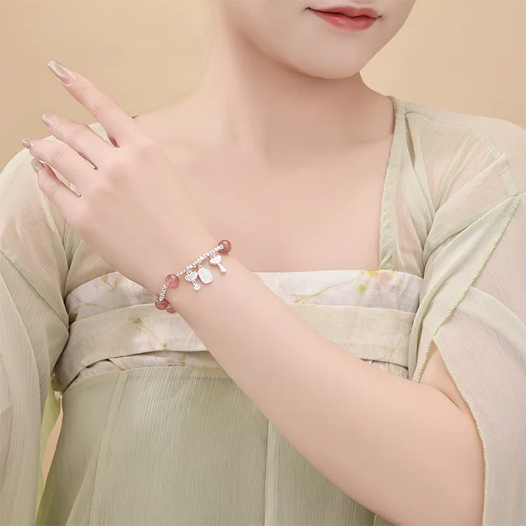 CHINA GOLD 990 Silver Bracelets Women's-2