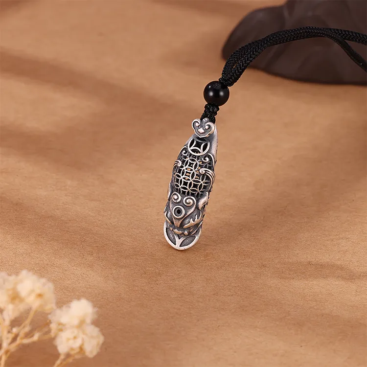 CHINA GOLD S990 Silver Necklaces Unisex-1