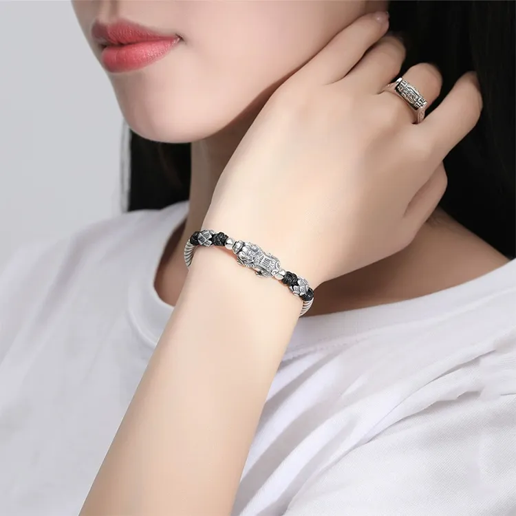 CHINA GOLD 999 Fine Silver Bracelets Unisex-2