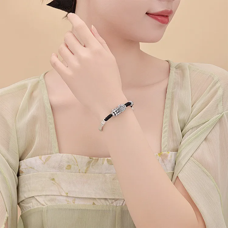 CHINA GOLD S999 Fine Silver Bracelets Unisex-2