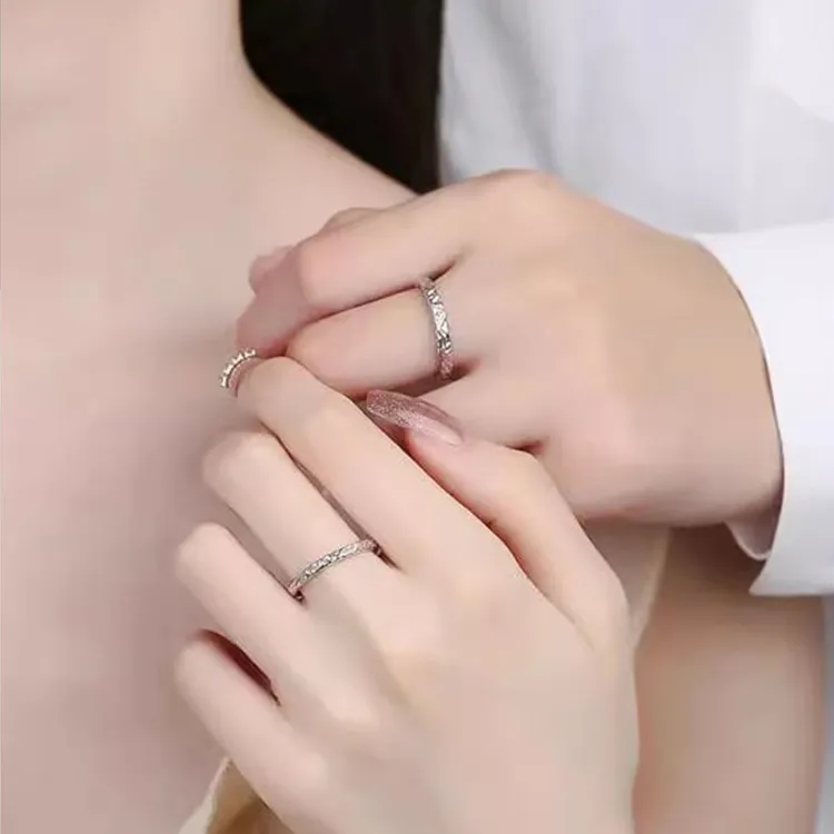 CHINA GOLD Sterling Silver 990 Rings Unisex-2
