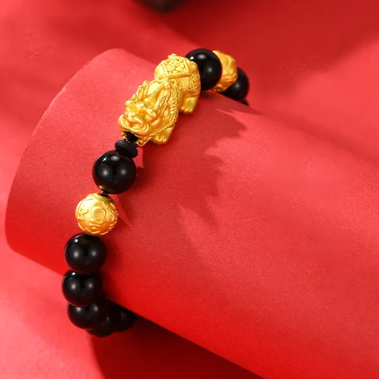 CHINA GOLD Agate Bracelets Unisex-2