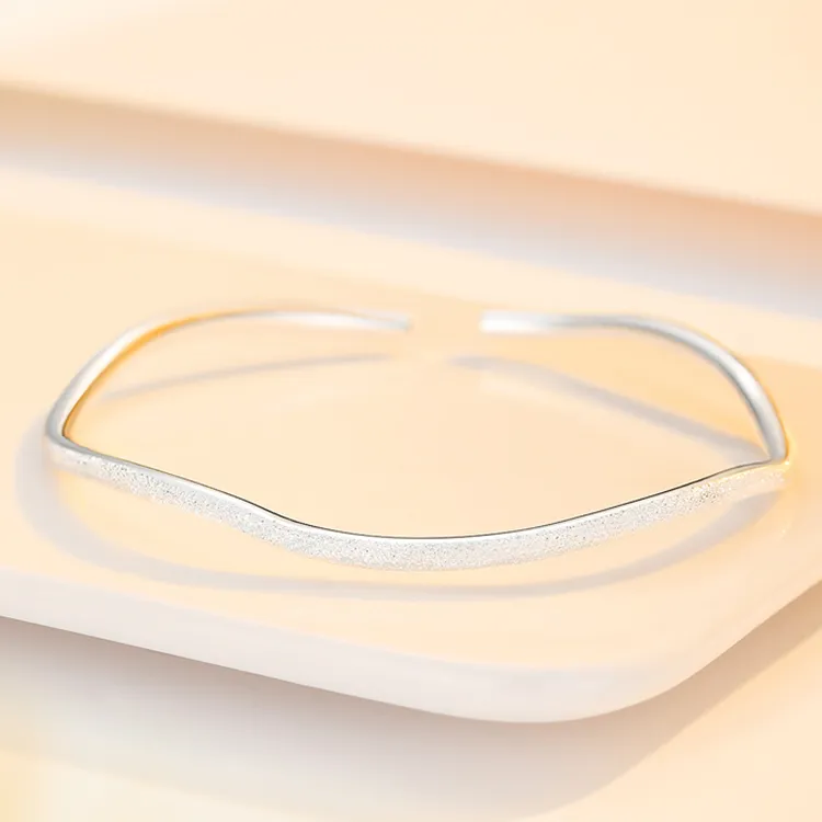 CHINA GOLD 999 Fine Silver Bangles Women's-1