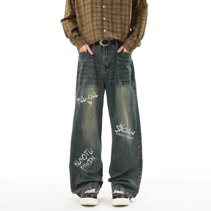Kung Fu Panda Jeans Unisex-9