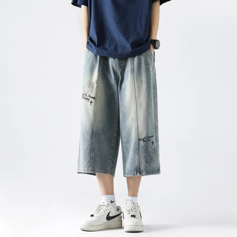 Kung Fu Panda Denim Shorts Unisex-9