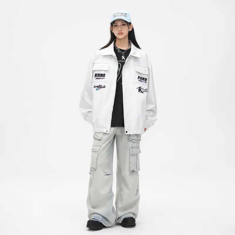 Kung Fu Panda Leather Jacket Unisex-9