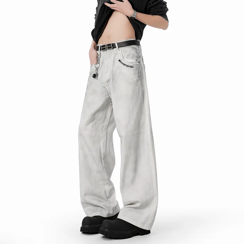 Kung Fu Panda Jeans Unisex Dirty White-4