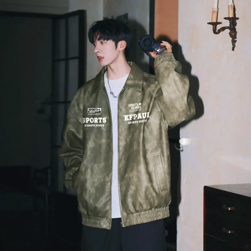 Kung Fu Panda Leather Jacket Unisex-9