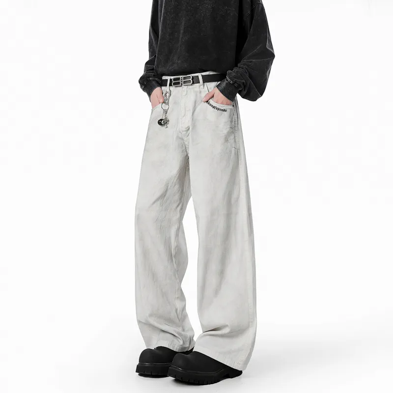 Kung Fu Panda Jeans Unisex Dirty White-2