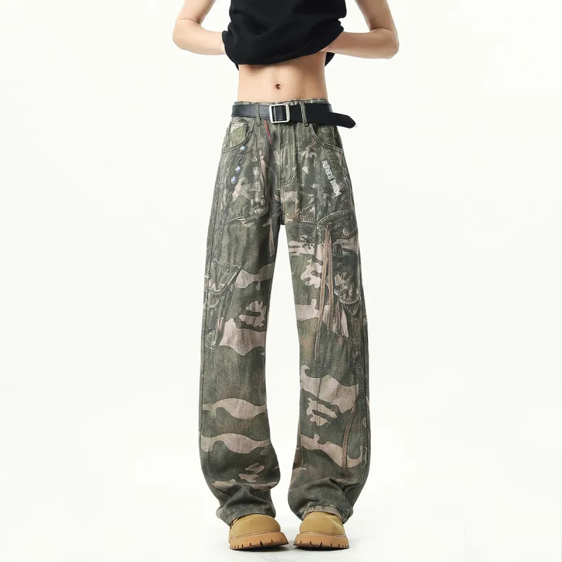 Kung Fu Panda Jeans Unisex Green-3
