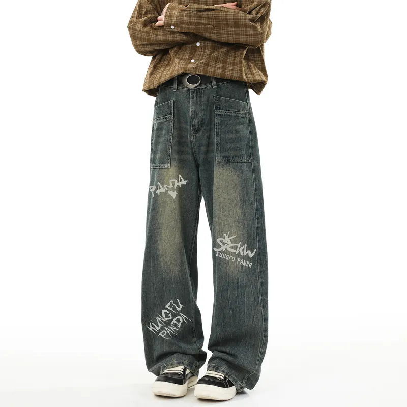 Kung Fu Panda Jeans Unisex-10