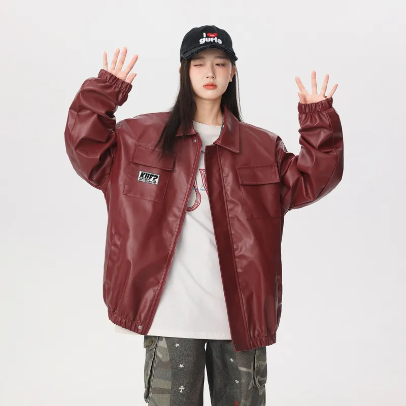Kung Fu Panda Leather Jacket Unisex-16