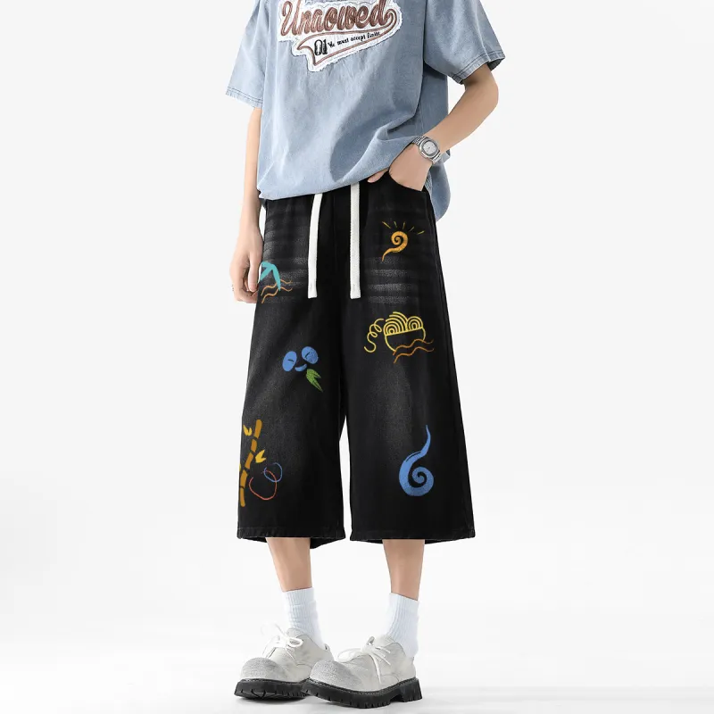 Kung Fu Panda Denim Shorts Unisex-3