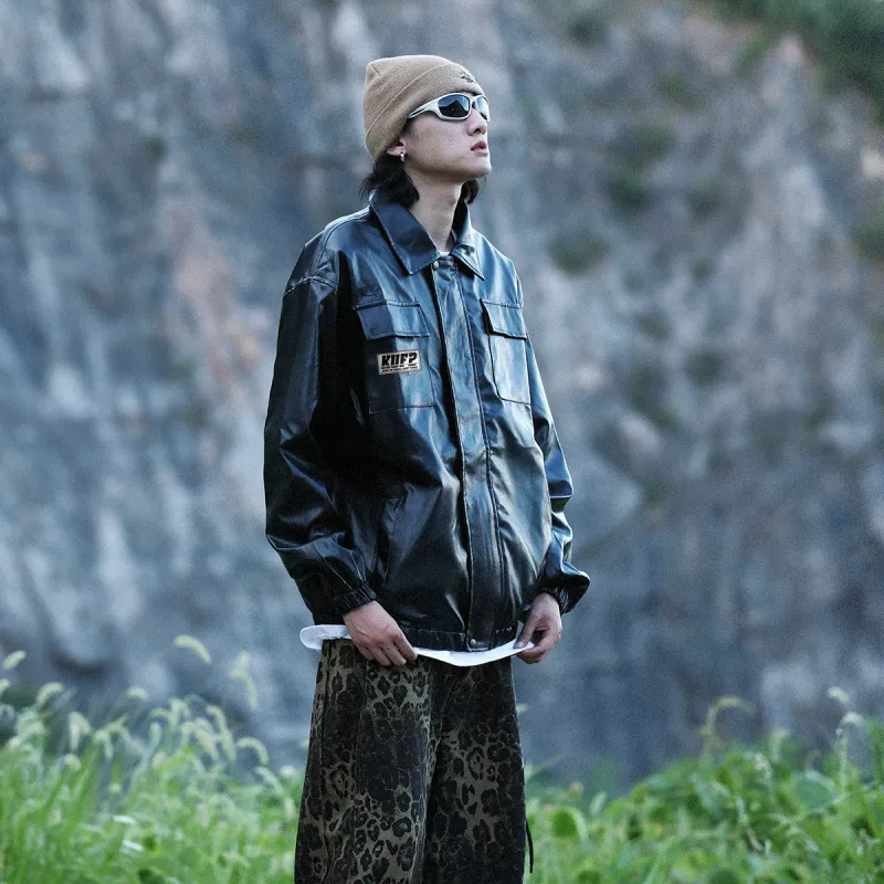Kung Fu Panda Leather Jacket Unisex-2