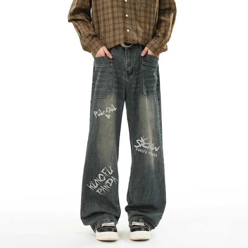 Kung Fu Panda Jeans Unisex-13