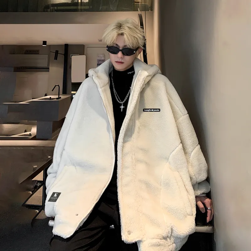 Kung Fu Panda Velvet feel Coat Unisex-14