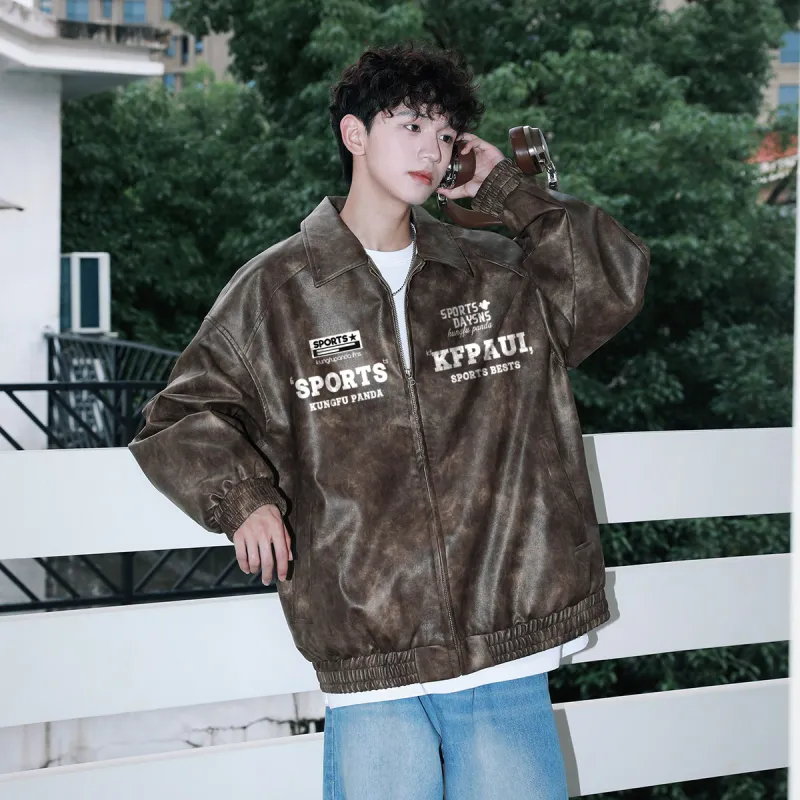 Kung Fu Panda Leather Jacket Unisex-14