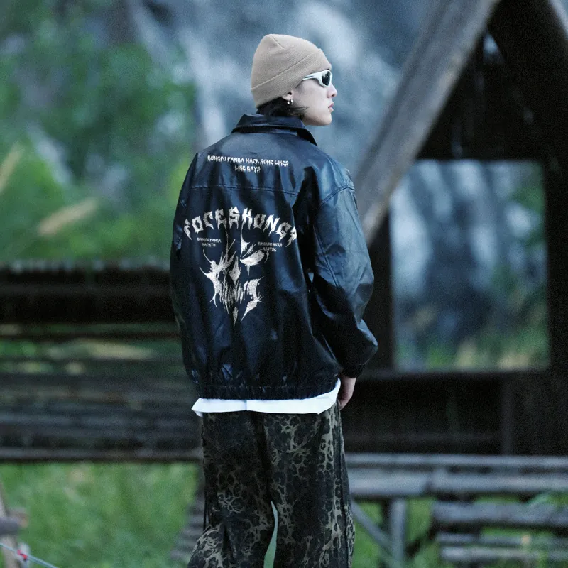 Kung Fu Panda Leather Jacket Unisex-2