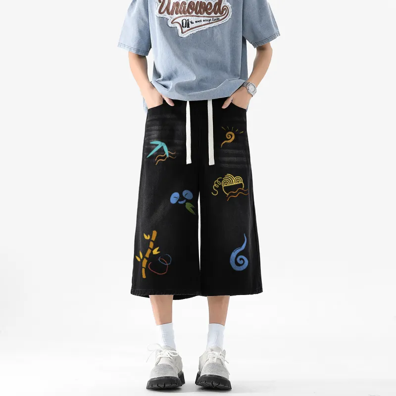 Kung Fu Panda Denim Shorts Unisex-5