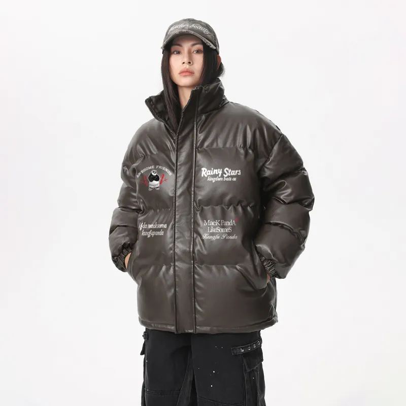 Kung Fu Panda Puffer Jacket Unisex-11