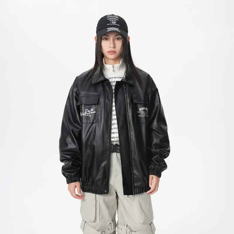 Kung Fu Panda Leather Jacket Unisex-10