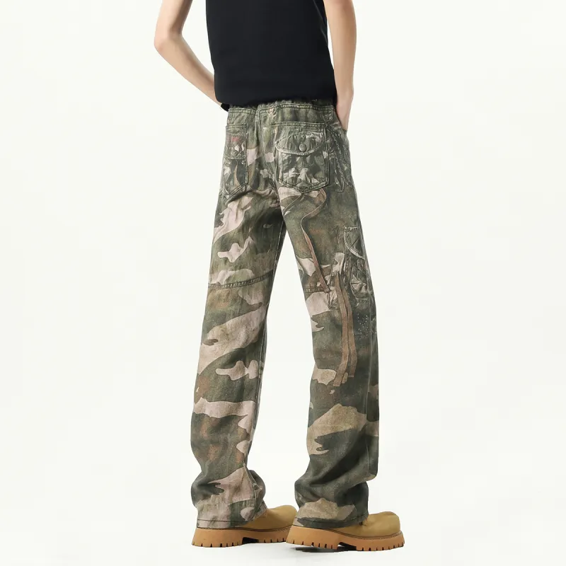 Kung Fu Panda Jeans Unisex Green-7