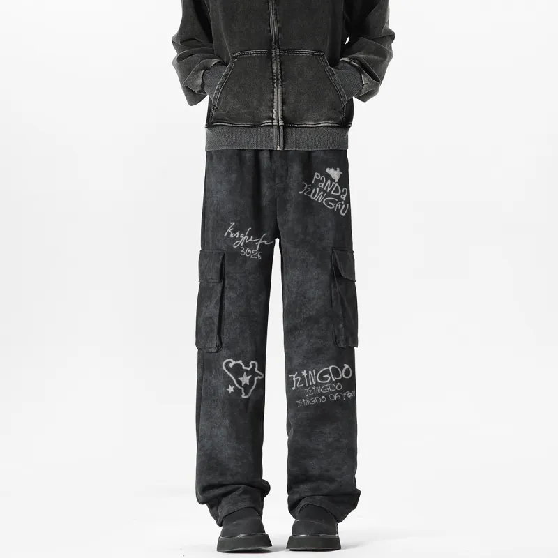 Kung Fu Panda Casual Pants Unisex-9