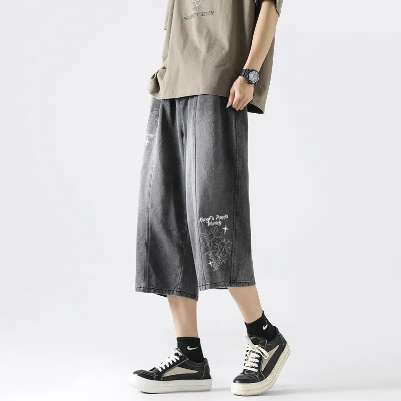 Kung Fu Panda Denim Shorts Unisex-17