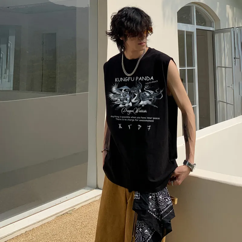 Kung Fu Panda Tank Tops Unisex-2
