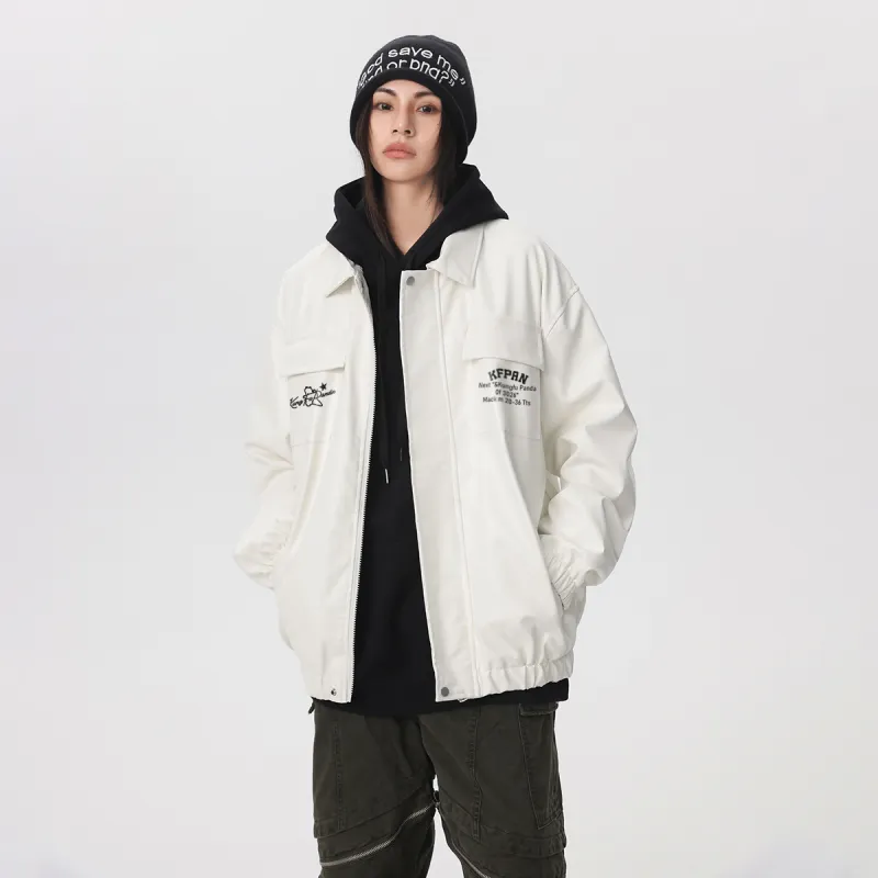 Kung Fu Panda Leather Jacket Unisex-2