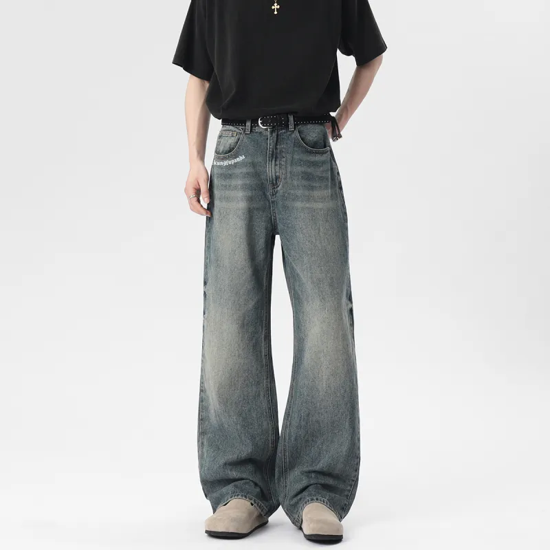 Kung Fu Panda Jeans Unisex Vintage Blue-2