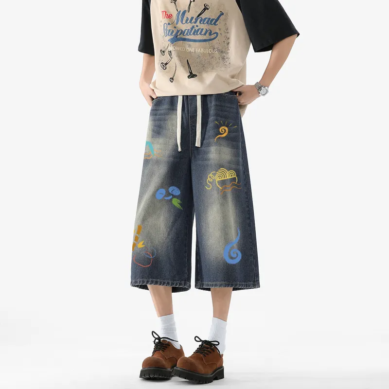 Kung Fu Panda Denim Shorts Unisex-11