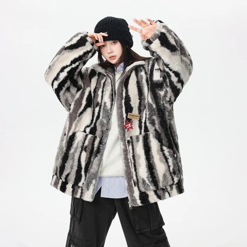 Kung Fu Panda Velvet feel Coat Unisex-3