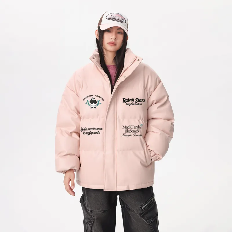Kung Fu Panda Puffer Jacket Unisex-8