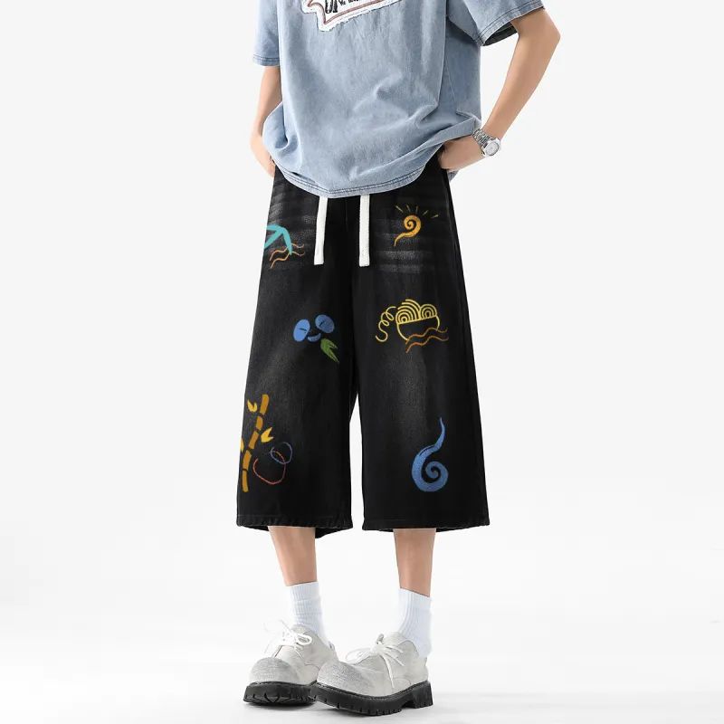 Kung Fu Panda Denim Shorts Unisex-4