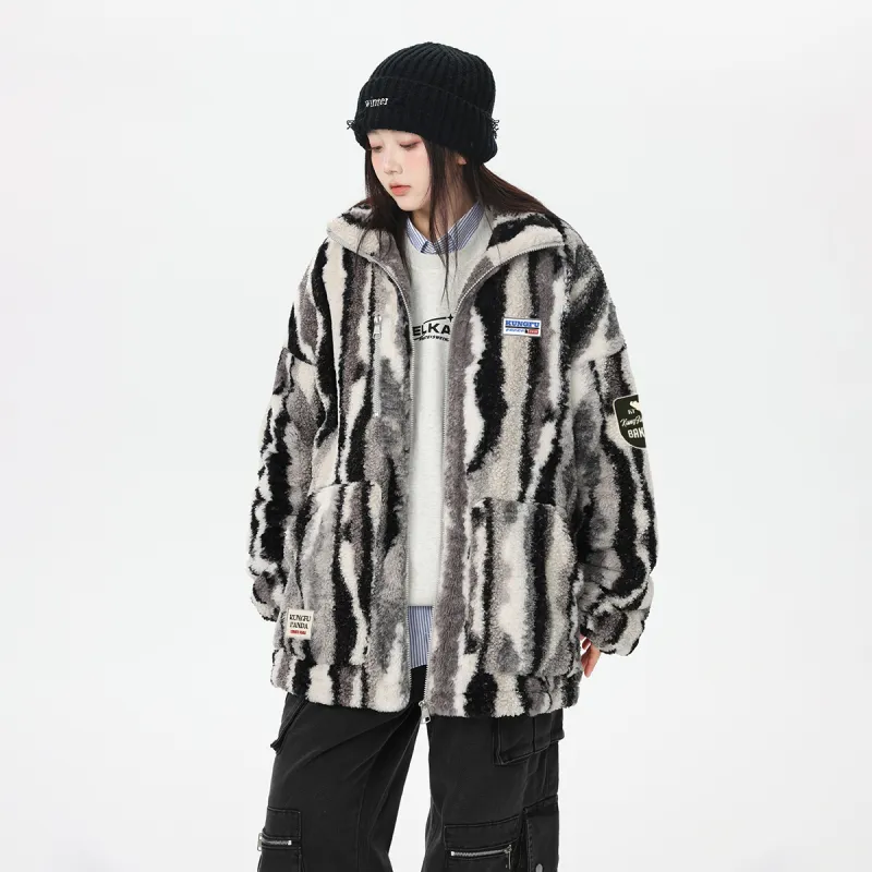 Kung Fu Panda Velvet feel Coat Unisex-3
