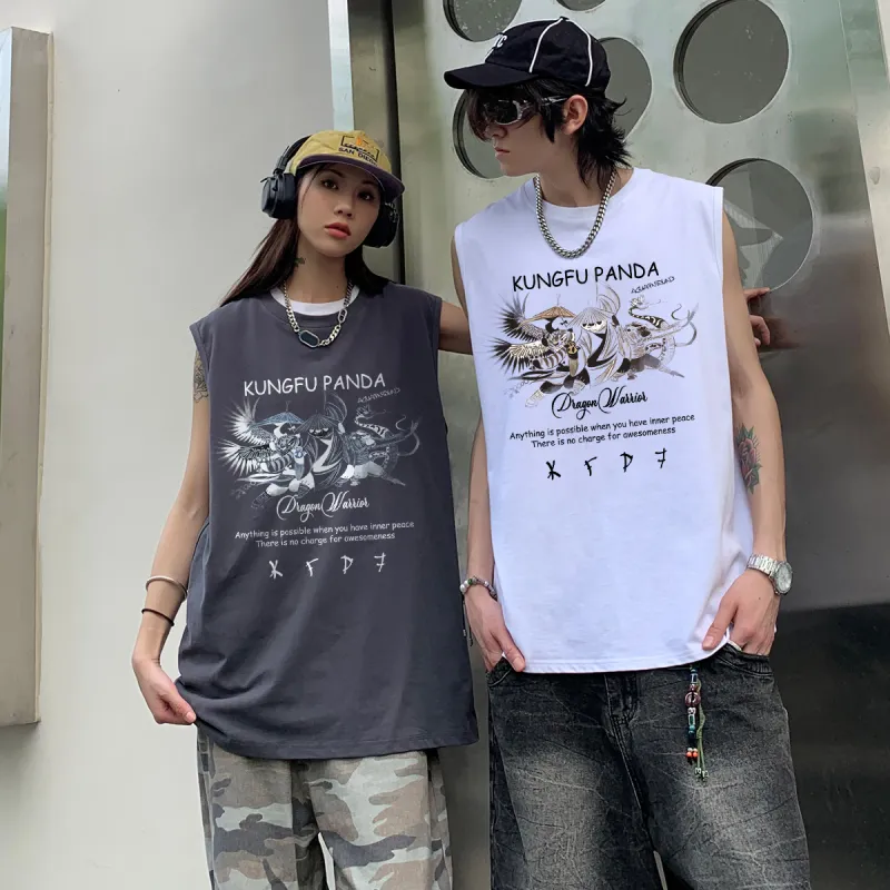 Kung Fu Panda Tank Tops Unisex-11